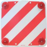 TARGA SEGNALETICA PP CARICHI SPORGENTI CM 50X50