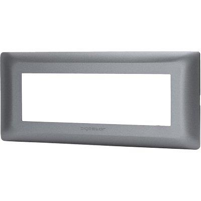 PLACCA COPRIFRUTTI ABM GRIGIO SCURO POSTI 6 MM 190X85 - immagine 1