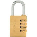 LUCCHETTO A COMBINAZIONE CE WORKIT OTTONE ARCO CROMATO MM 40