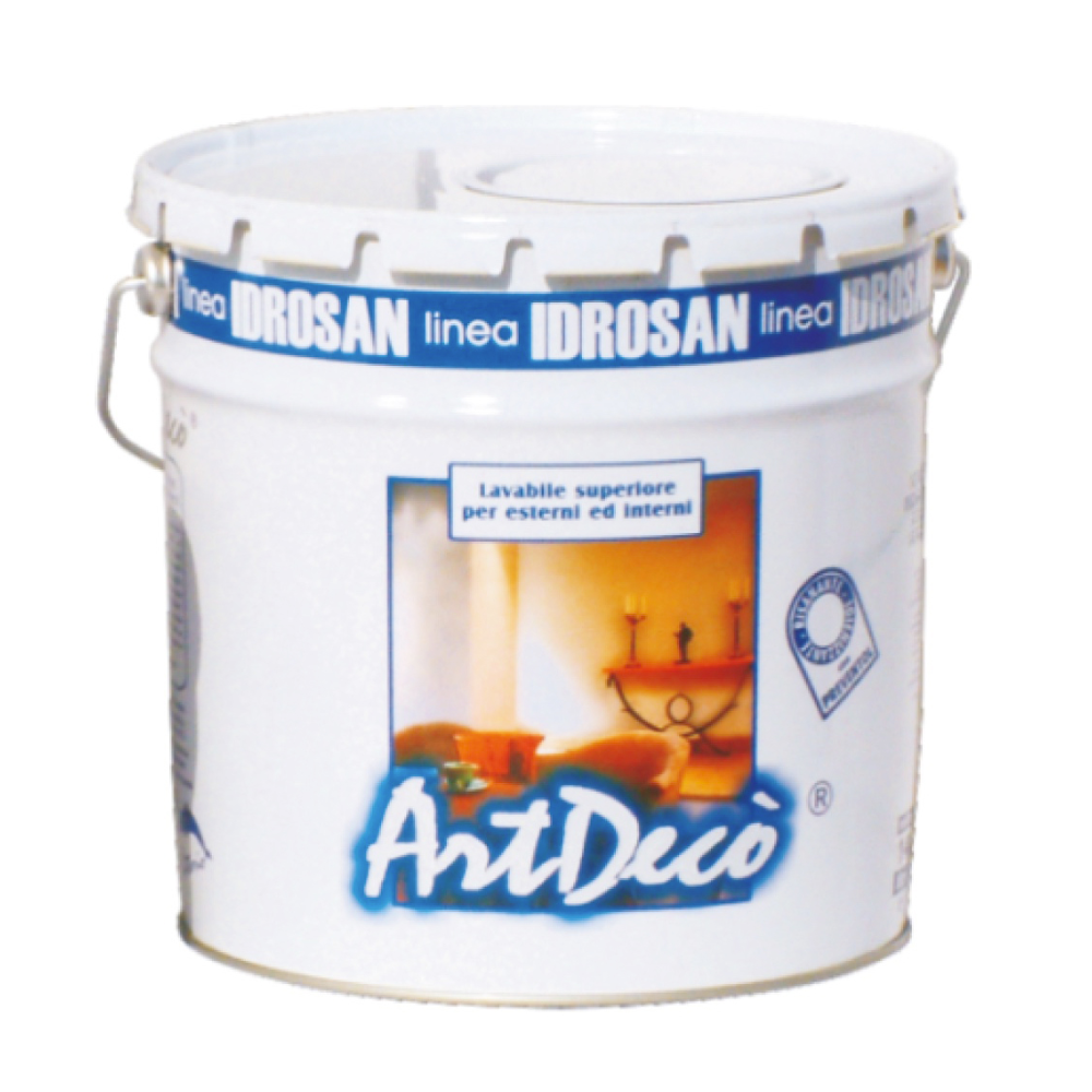 IDRO-0160-14_26025495 ARTDECO PITTURA LAVABILE EXTRA LT.14 IDROSAN - immagine 1